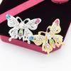 Chic Colorful Diamond Butterfly Brooch Pin - Cute Insect Lapel Accessory