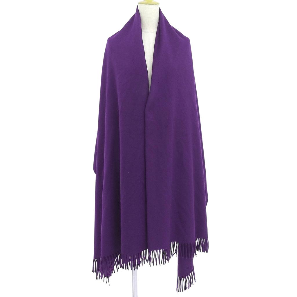 Excellent HERMES Stall purple cashmere Women Used