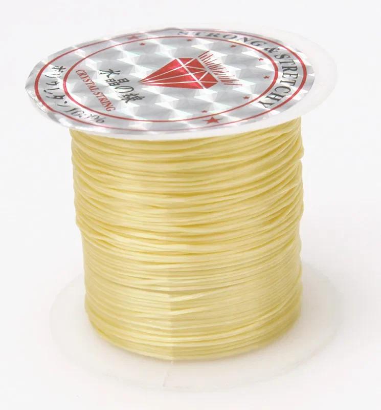

10 м/рулон Прочный эластичный кристальный бисерный шнур 1 мм для браслетов Эластичная нить Нить Ожерелье DIY Изготовление ювелирных изделий Шнуры Леска 393inch