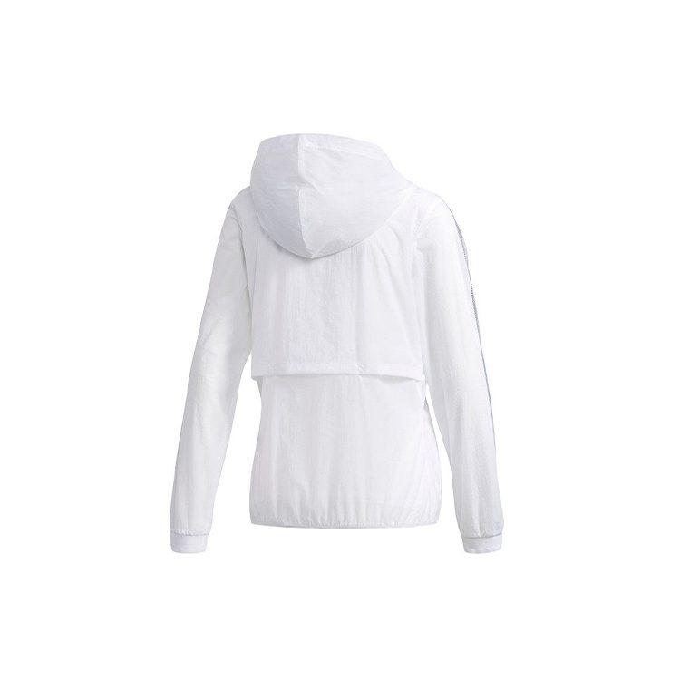 Adidas Jackets Women's White Hooded Moderate DY8641