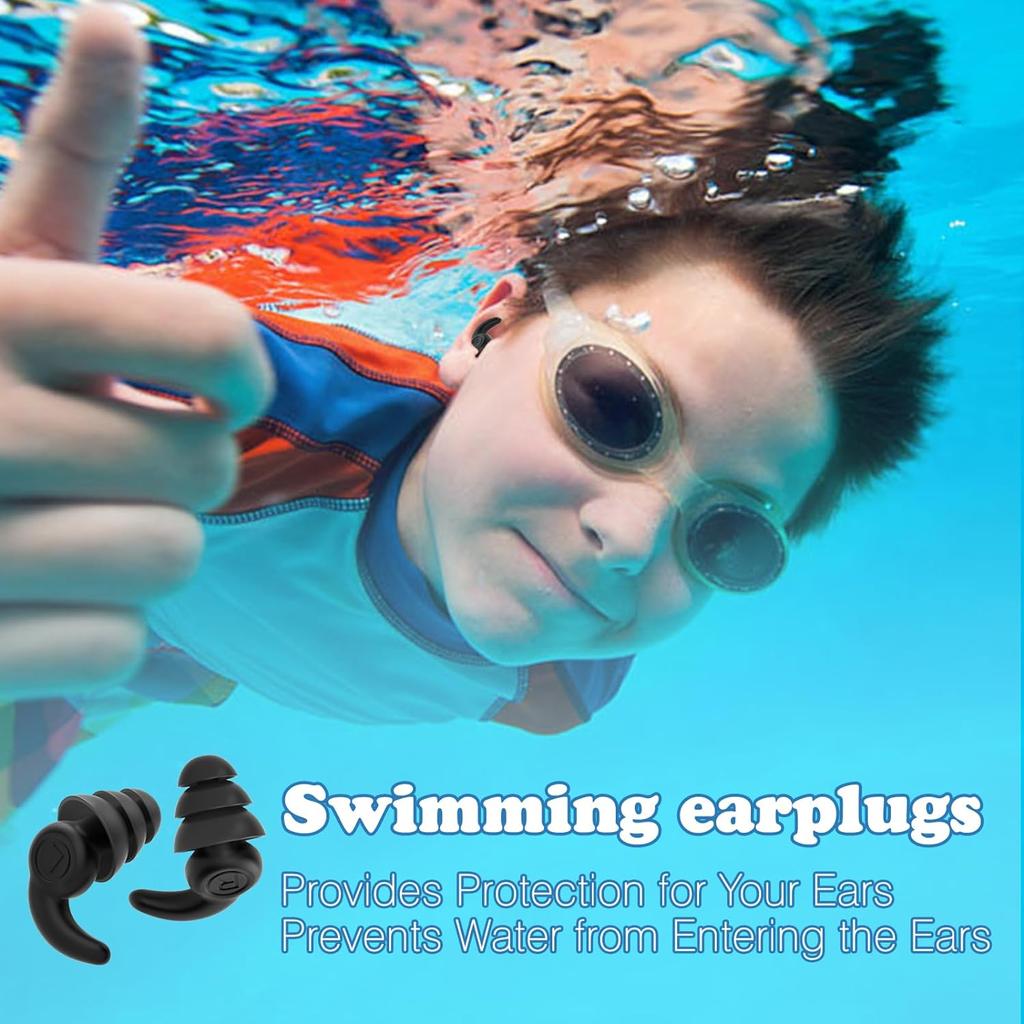 1-50 Paar Silikon-Ohrstöpsel zum Schwimmen, Schlafen, Schallschutz, Lärmreduzierung, Ohrstöpsel, Motorrad-Lärmfilter-Ohrstöpsel