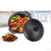 Eisen-Kasserolle Flacher Wok Kochpfanne, Backen Camping
