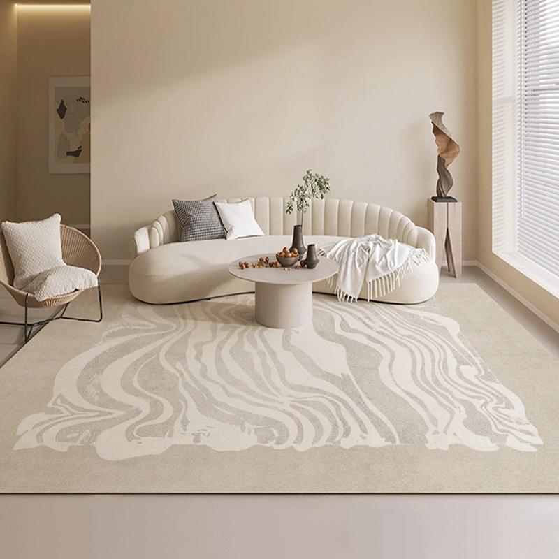 Euporean Pattern Carpet Living Room Floor Mat Bedroom Sofa Luxury Large Area Rugs White Decoration Household Alfombras Para Sala