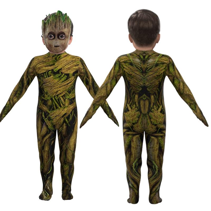 Kostým Stromového muže Groota Strážce Galaxie pro děti Halloweenský outfit