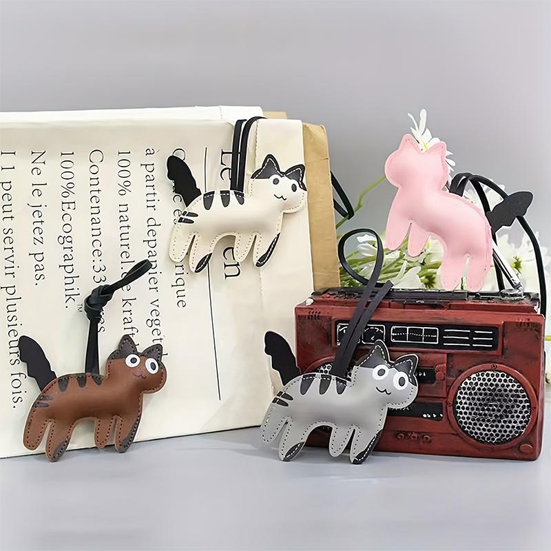 1PC/2PCS Ornament Mobile Phone Pendants Keychains Gifts For Cat Lovers Cartoon Shape Clothing Accessories Multicolor