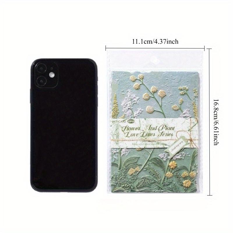 1PC Retro Embossed Plant Material Paper Flower and Grass Love Letter Series Handbook Pain Package Millet DIY Background Base Paper