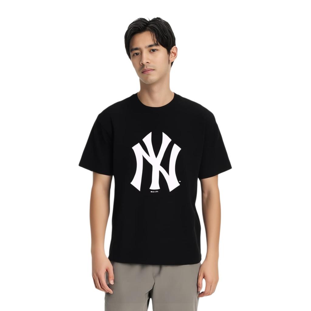MLB T Shirts Unisex Black Crew Neck Moderate Straight Fit 31TS09031-50L