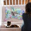 Tapis de Jeu Sensoriel à Eau pour Chats Tapis Sensoriel à Eau Forme de Poisson Mignon Dessin Animé Tapis Sensoriel à Eau Rafraîchissant pour Animaux de Compagnie Jouet Interactif Fournitures pour Animaux de Compagnie