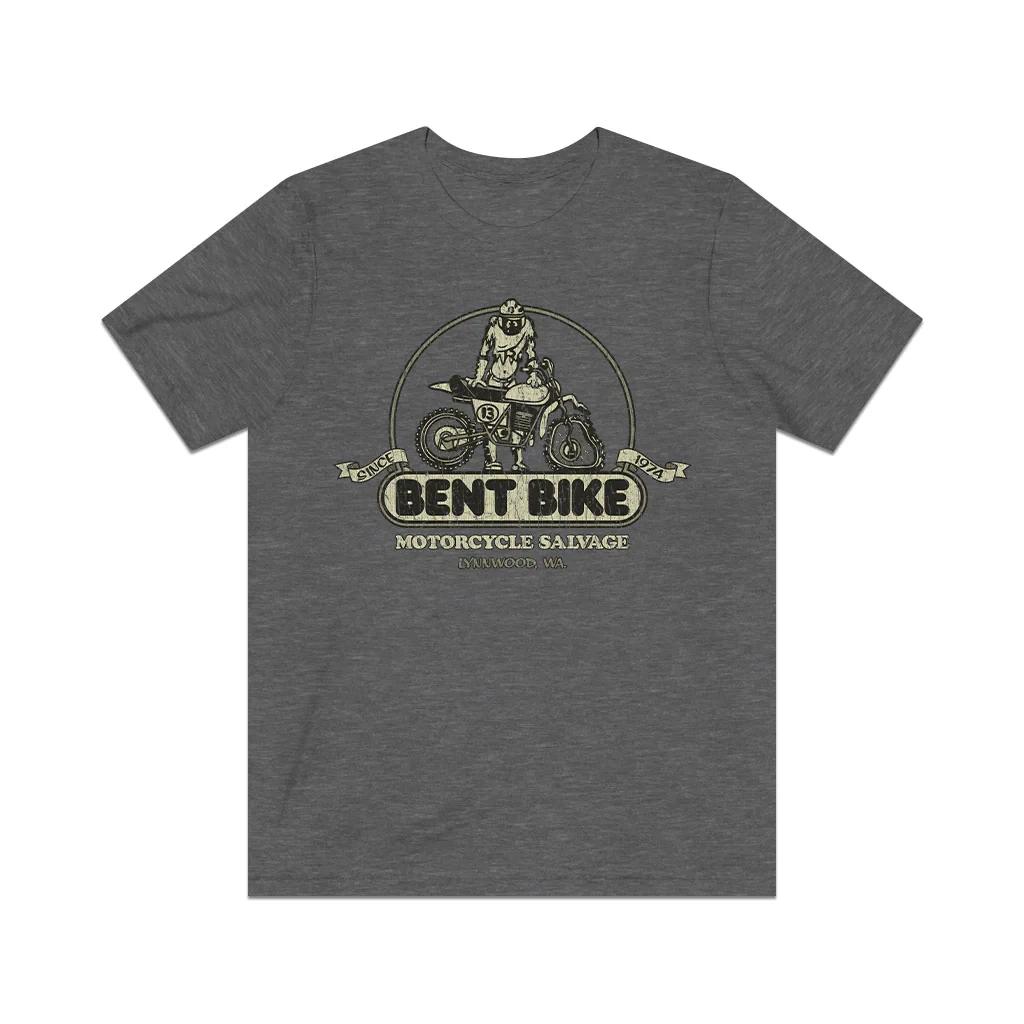 Bent Bike Unucky Rider 1974 Vintage Men s T shirt 3XL