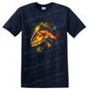 Fish Graphic Art T Shirt Colorful Bass Aquatic Design Fishing Lover Tee