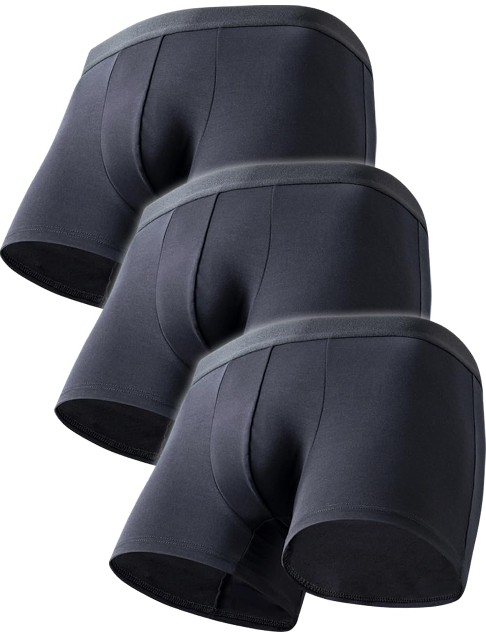 

FEELMEN от дерматолога и боксера из Токийского университета Высокая передняя 3D [Разработано выпускником] 3 шт. мужских трусов-брифов, Дышащие, С низкой посадкой, Застежка, чёрный