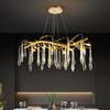 Nordic Luxury Chandelier With Colorful Crystal Branch Design Pendant Lamps Bedroom Restaurant Hotel Kitchen Decoration Lighting