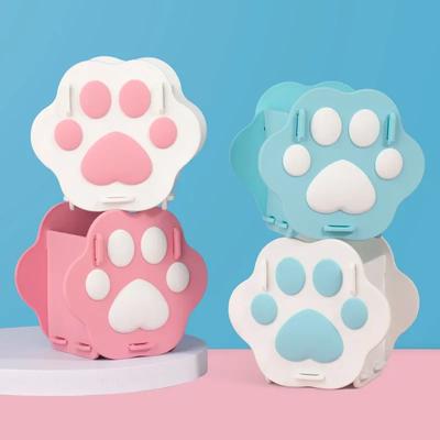 1pc Cute Cartoon Cat Claw Pen Holder Student Desktop Storage Box Cosmetics Pencil Organizer for Desk, School Pen Container