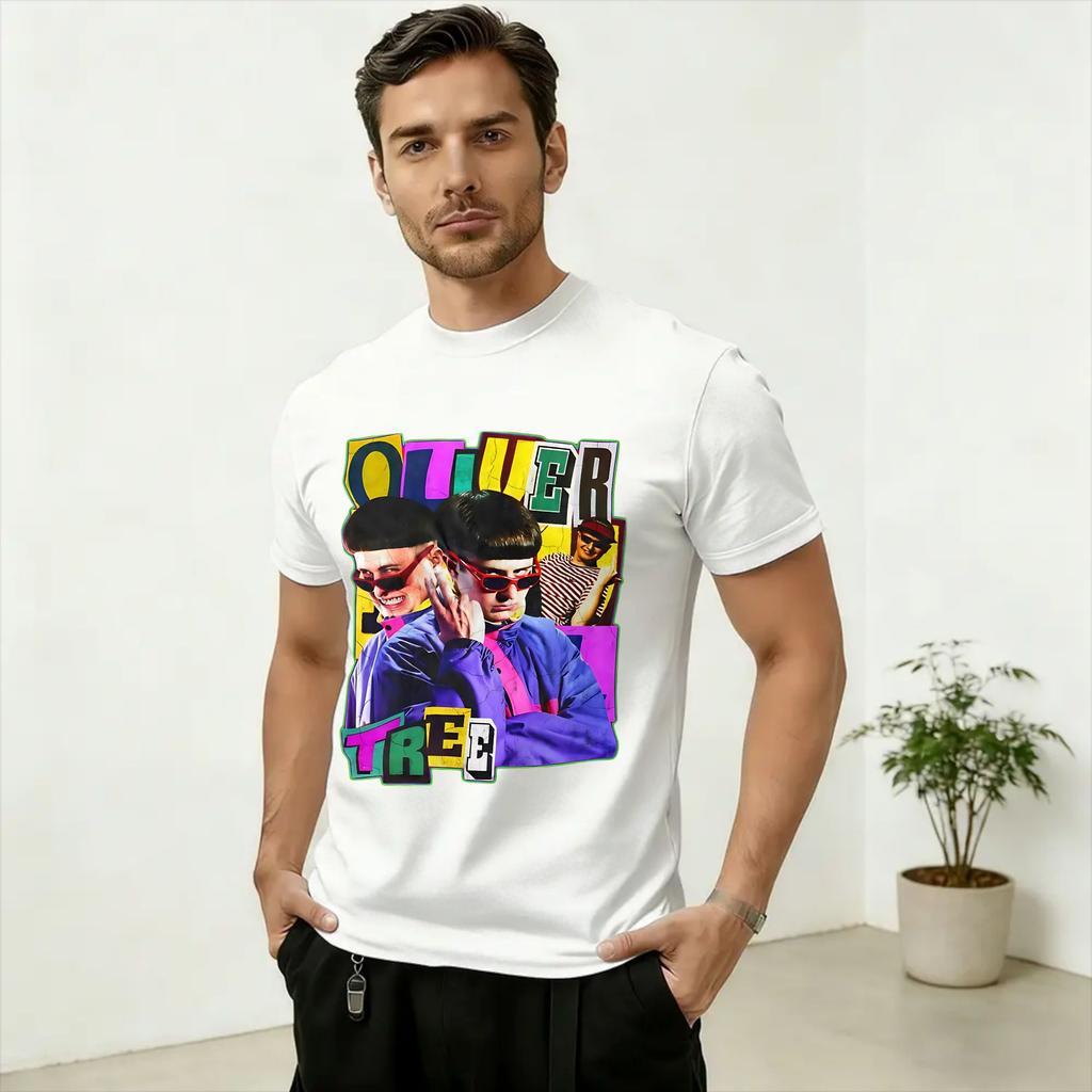 Sänger Oliver Tree 1993 bis 2026 Unisex T-Shirt Lässiges T-Shirt Kurzarm Rundhalsausschnitt T-Shirts 100% Baumwolle Große Größen Kleidung