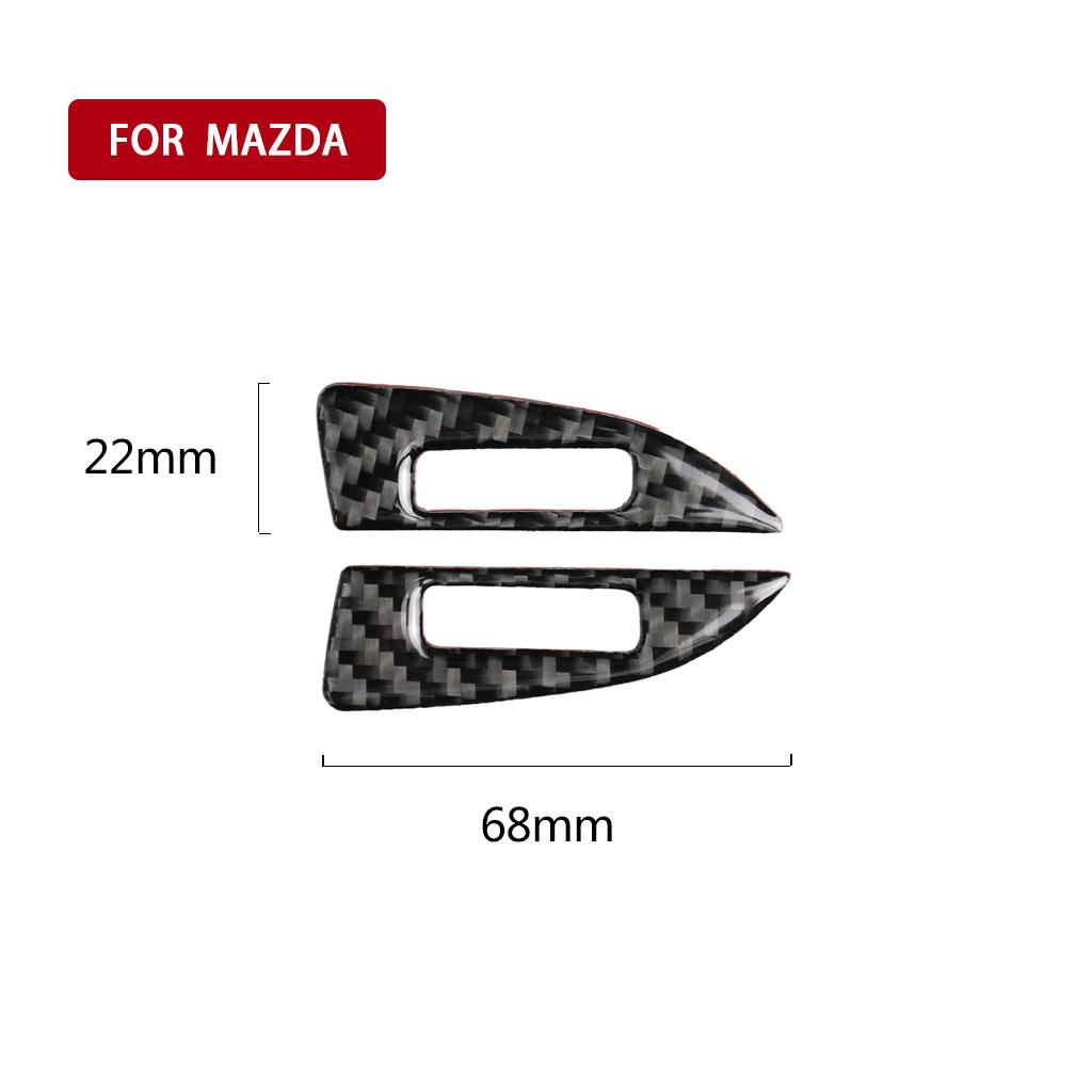 FIT For MAZDA 3 Axela 2014 2017 2018 Accessories Vent Panel Decorate Refit Carbon Fiber Automotive Interior Trim Stickers