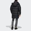 Adidas Outdoor Cold-Resistant Warm Hooded Mid-Length Down Jacket Men Jacket Black EH4983