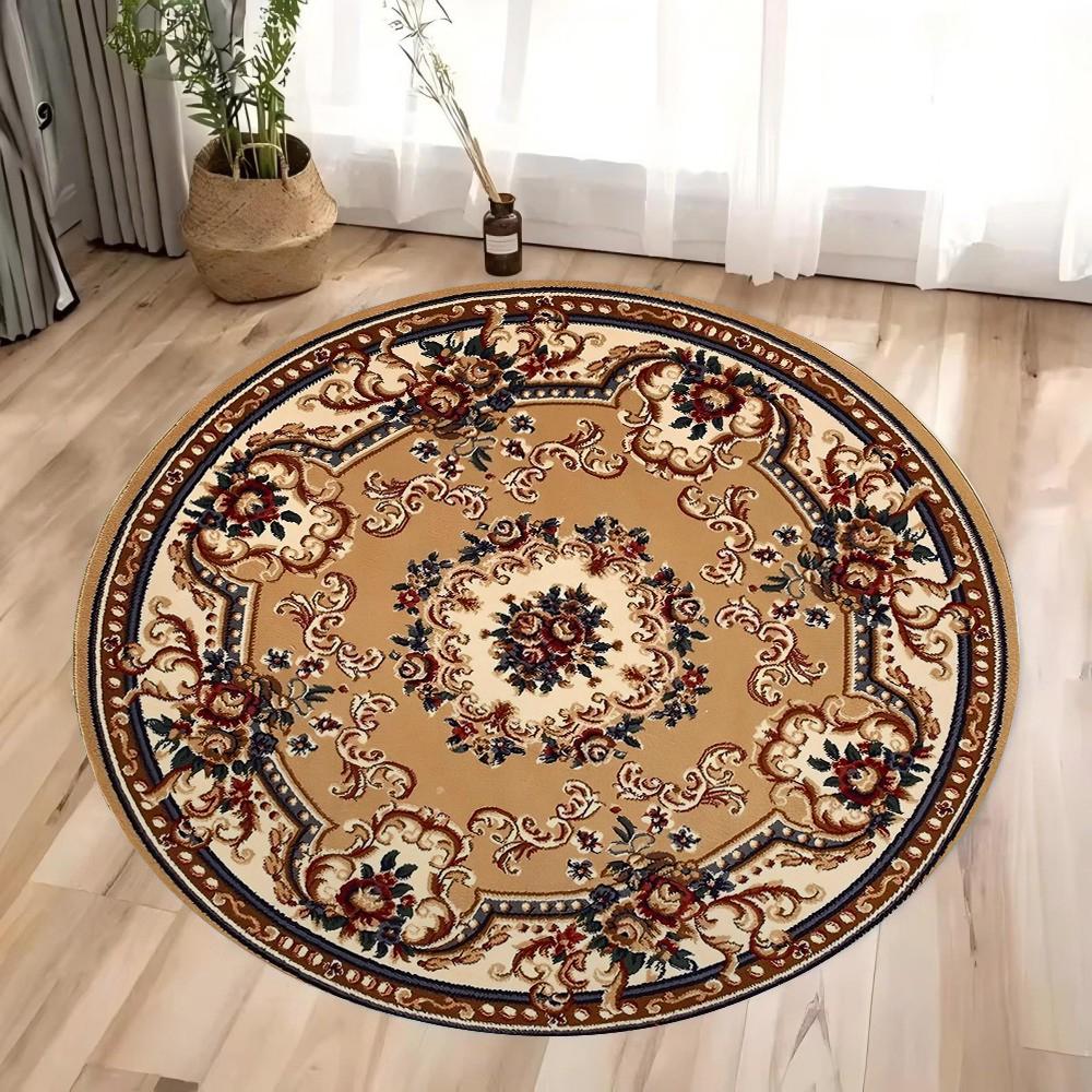 Round Persian Round Mat Round Carpet Bathroom Mat Home Decor Living Room Kitchen Rug Rugs for Bedroom Gift