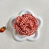 Plaid Fabric Flower Hair clip for women Elegant Ponytail Clip Fashion Girls Hair Accessories