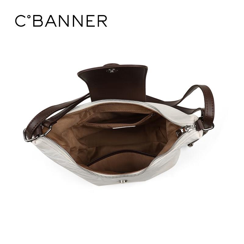 C.BANNER Women's Handbag, Cowhide Shoulder Bag, Crossbody Bag, Light Versatile Bag