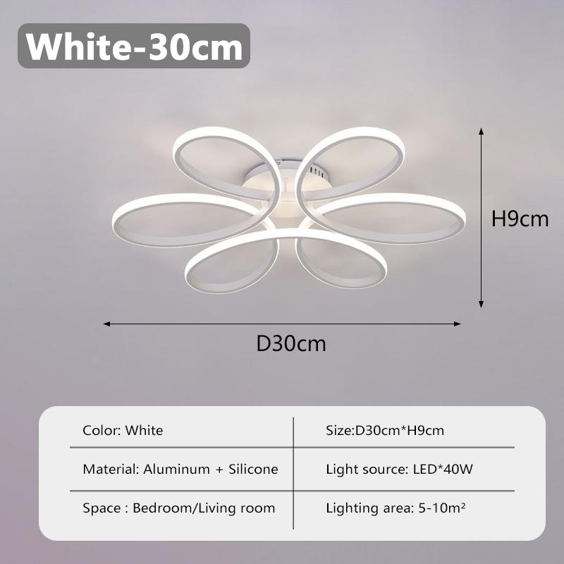 Modern LED Ceiling Lights 30CM White Warm For Bedroom Living Room Study Hotel Restaurant Apartment Indoor Lighting Fixtures