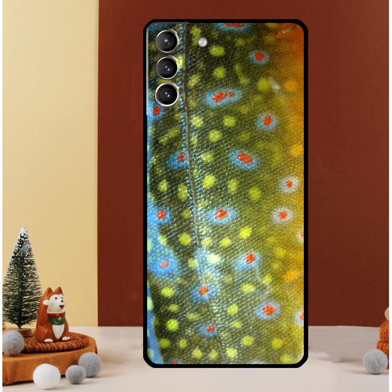 Brown Trout Fly Fishing Case For Samsung Galaxy S25 S26 Ultra S21 S22 S20 S23 S24 Ultra S10 Plus S25 FE Cover Funda