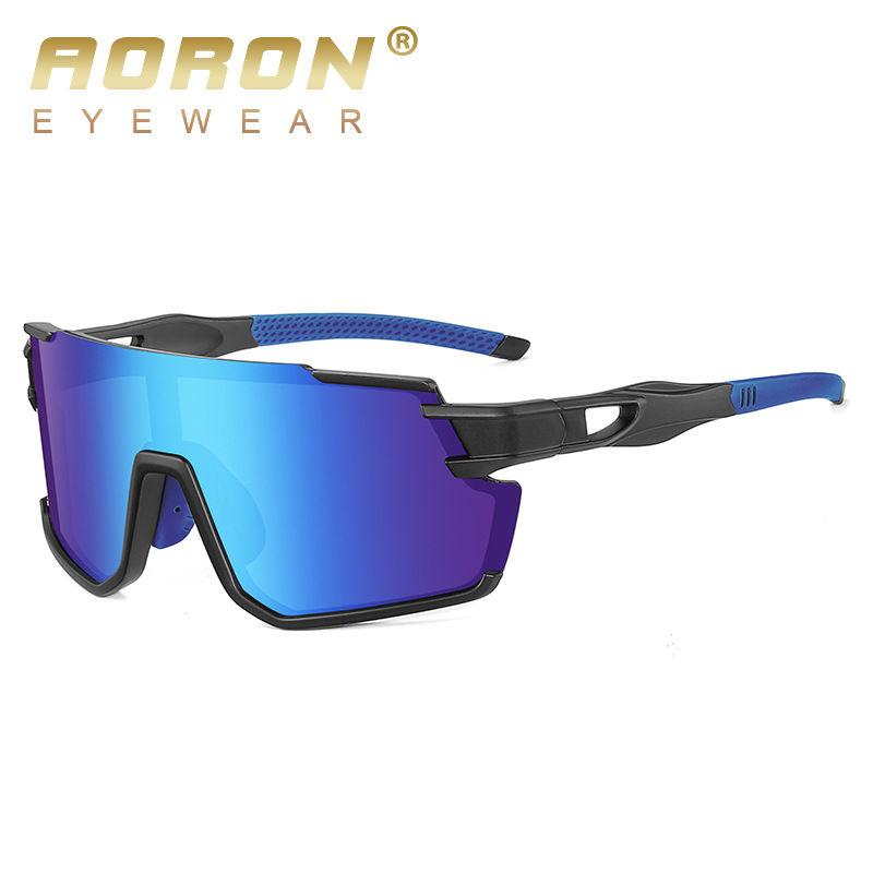AORON Fashion Cycling Polarized Sunglasses Big Frame Windproof Skiing Glasses for Men Women Anti Glare Sport Fishing Goggles