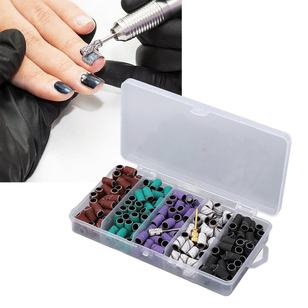 250pcs Small Sanding Band Manicure Accessory Exfoliation Professional Sanding Bands Set for Nail Dri