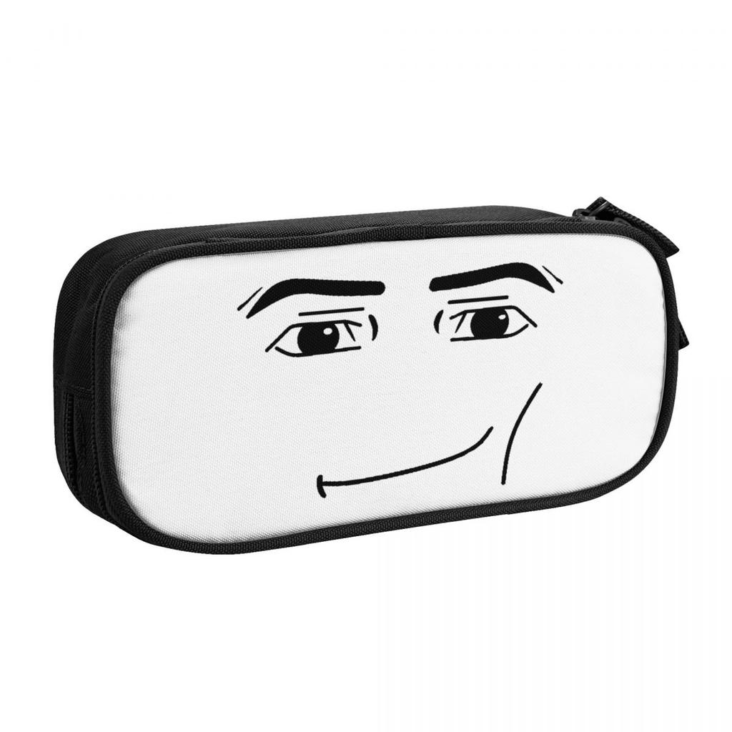 Anime Robot-Robloxed Face Pencil Cases Pencil Pouch Pen Box for Girl Boy Large Storage Bags School Supplies Zipper Stationery