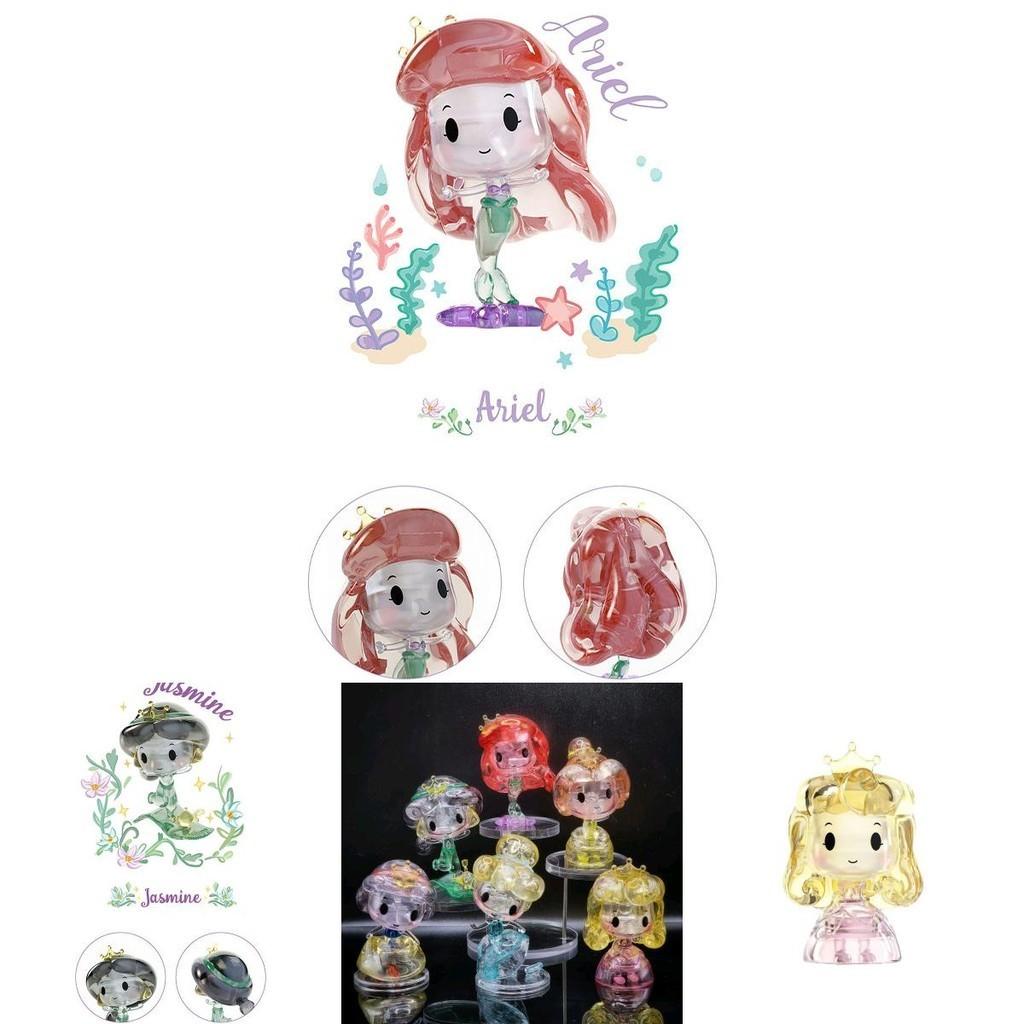 Disney Princess Crystal Building Blocks Set Diamond-like Diy Table Ornaments For Kids Toys