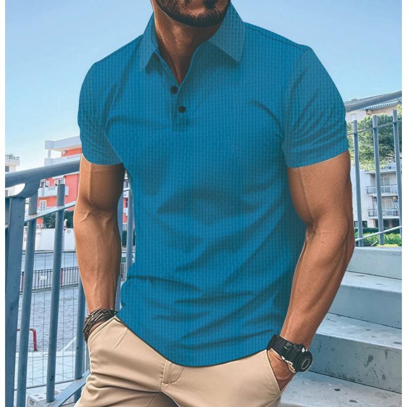 Summer Polo Shirt with Zipper Pocket for Men's Sports Polo Shirt