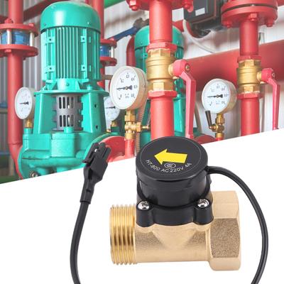 HT-800 Wasserdurchflussschalter, automatischer hochempfindlicher magnetischer Niederdruck-Durchflussschalter aus Kupfer für Warmwasserbereiter