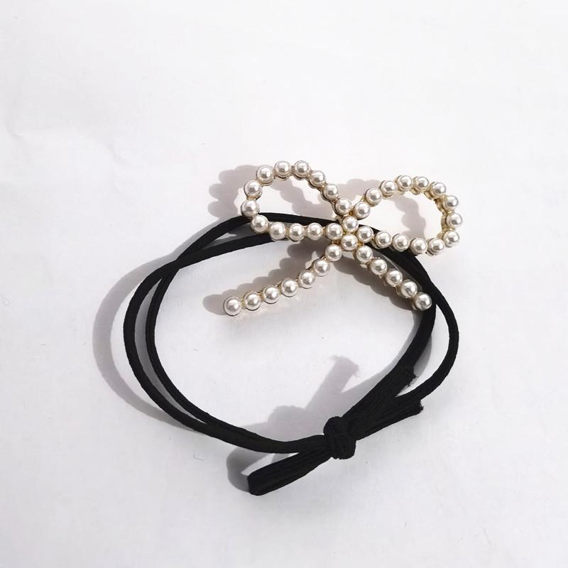 Korean Rhinestone Elegant Scrunchies Women Girls Elastic Hair Rubber Band Accessories Tie Hair Ring Rope Headdress