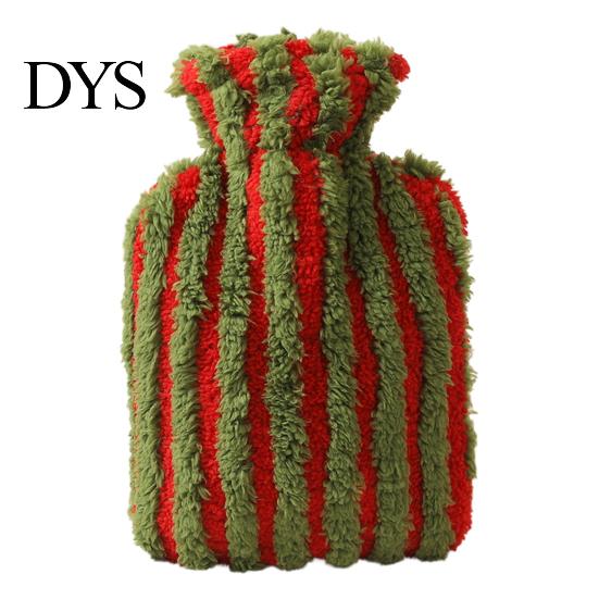 Thickened Hot Water Bottle 500/1000/2000ML Christmas Bottle, PVC Bag with Plush Cover, Leak Proof Pouch Long Lasting Heat Retention, Winter