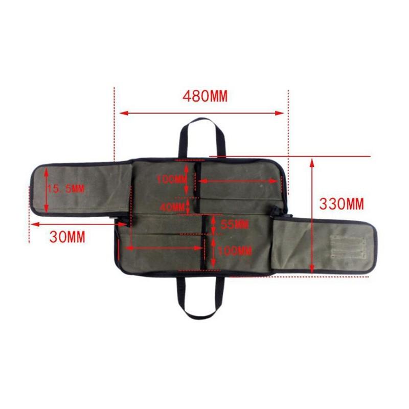 Portable Canvas Chef Knife Storage Bag Foldable Kitchenware Storage Bag Kitchen Knife Chef Toolkit Handheld Knife Cover