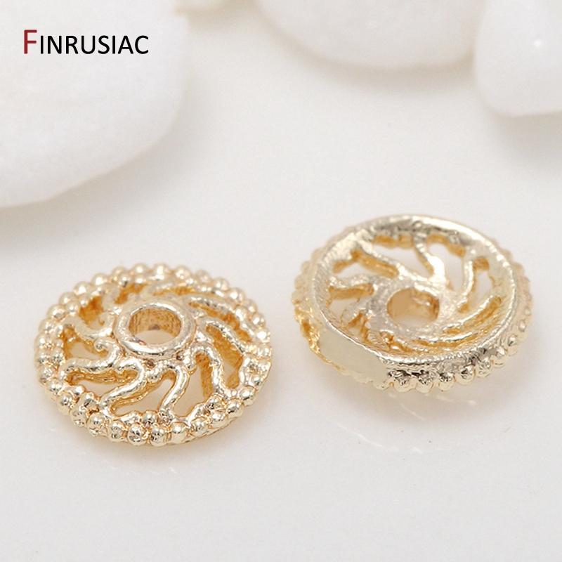 4 Types 8mm/6mm Flower Bead Caps Handmade DIY Jewelry Findings Beads End Cap Accessories Jewellery Making Supplies