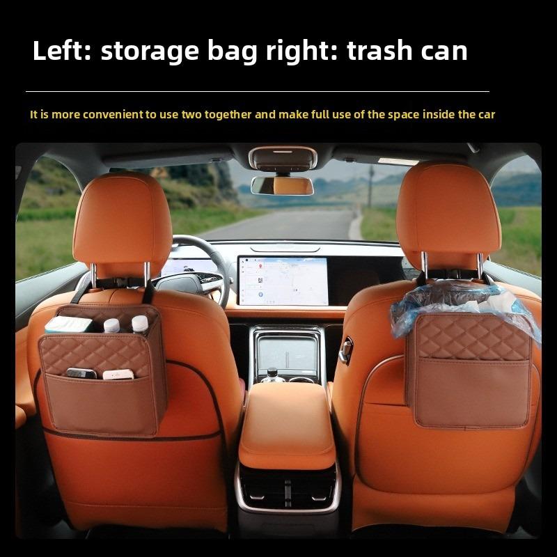1pc Car Seat Back Storage Hanging Bag, Multifunctional Storage Box, Car Seat Back Storage Bag, Car Interior Decoration Supplies