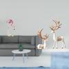 Flamingo Resin Statue Bird Sculpture Home Decor Fireplace Modern Art Garden Figurine with Metal