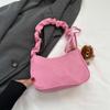 Color Blocking Armpit Bag, Women's Shoulder Bag, Casual Small Square Bag, Personalized Chain Bag