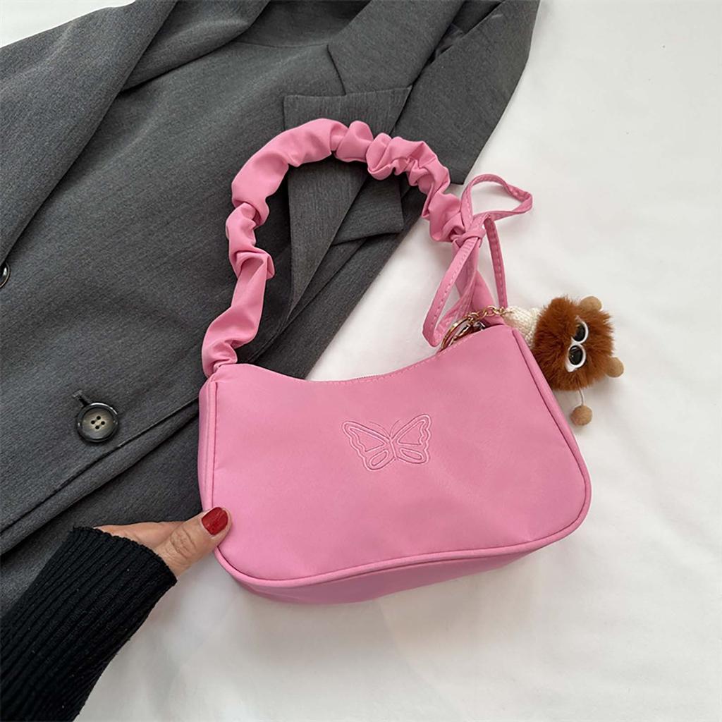 Color Blocking Armpit Bag, Women's Shoulder Bag, Casual Small Square Bag, Personalized Chain Bag