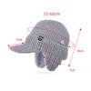 Winter Ohrenschutzkappe Herren Kältefest Warm Gestrickte Baseballkappe Outdoor Reiten Fleece Mütze