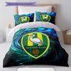 ADO Den Haag Pattern Bedding,Quilt Set Quilt Cover Pillowcase Home Birthday Gift(1 * duvet cover + 2 * pillowcase, without core)