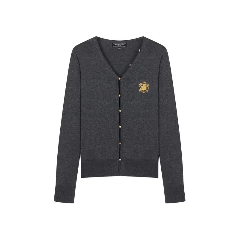 Teenie Weenie Bear Letter Knitted Cardigan