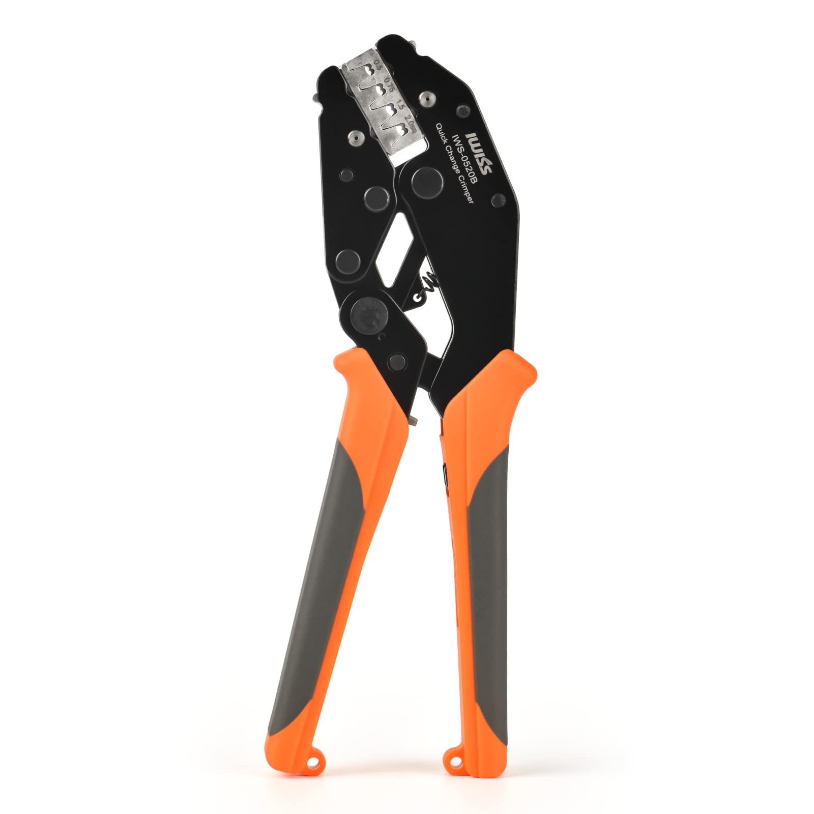 

IWISS MultiCrimper Series Precision Crimping Pliers for Bullet Ratchet-Type Terminals, 0.5-2.0mm², IWS-0520B чёрный