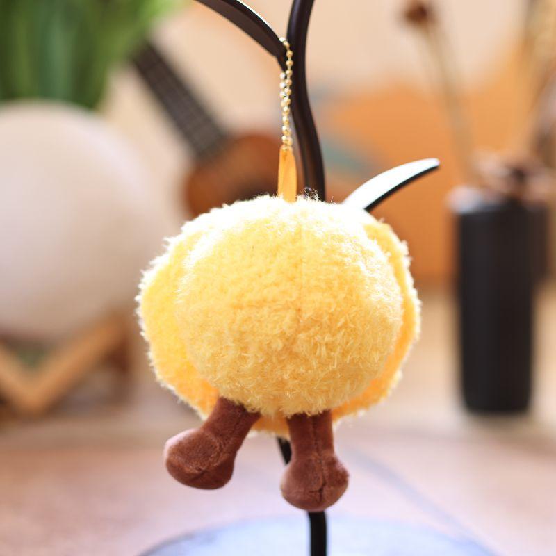 1 Piece Lovely Soft Fried Egg Creative Pendant Toys Cute Egg Tart Sun Doll Keychain Home Decoration Holiday Kids Gift