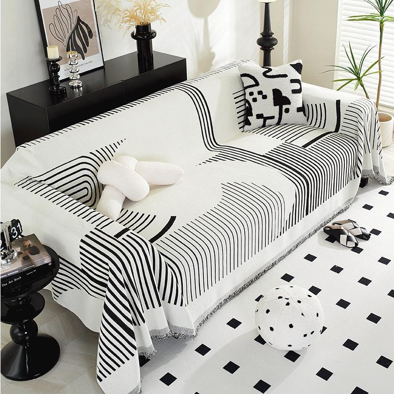Deluxe Sofa Cover Full Cover Four Seasons Universal Chenille Cat Scratch Sofa Cover Modern Light Luxury Sofa Blanket