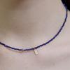 By Hyeres Pumpkin Beads Necklace (Lapis Lazuli) BH7N4A721WB450