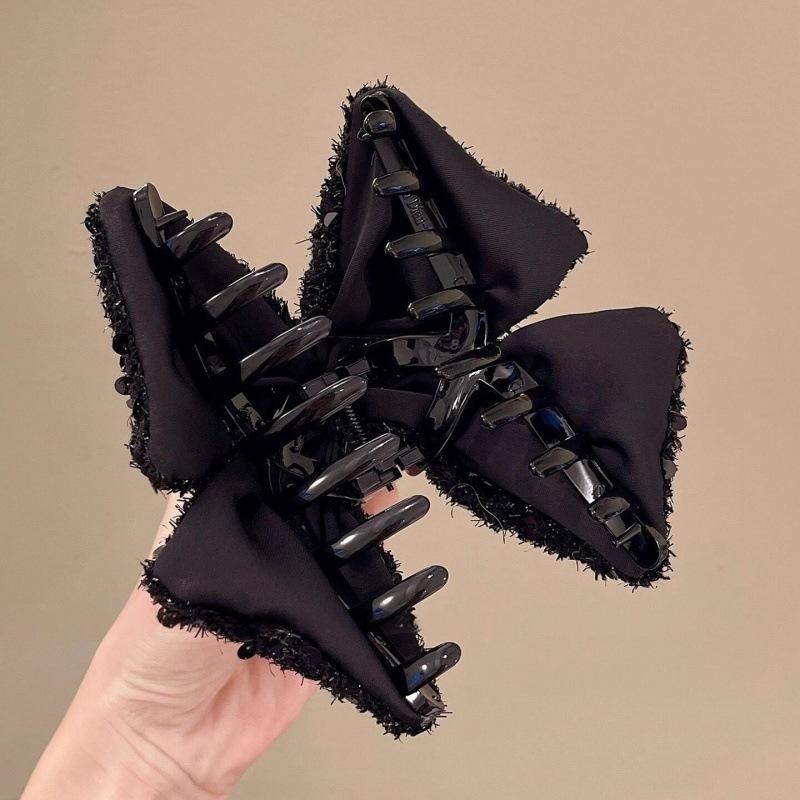 Pinza per Capelli a Forma di Fiocco Laccato Taglia Grande Tenuta Forte Clip a Granchio per Coda di Cavallo Accessorio per Capelli per Donne Capelli Lunghi Spessi Casa Esterno