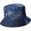 KANGOL Floral Embroidery Denim Bucket Hat