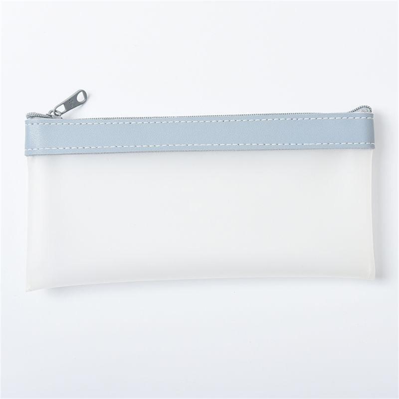 Pencil Case Pen Case Zipper Pouch Clear Stationery Bag Pencil Holder Pencil Bag for Ballpoint Pens Markers Erasers
