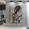African Woman Abstract Art Canvas Paintings Africane Girl Africa Art Posters and Prints Wall Art Pictures for Living Room Decor